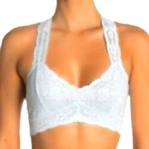 Free People Galloon Racerback Bralette Barely Blue